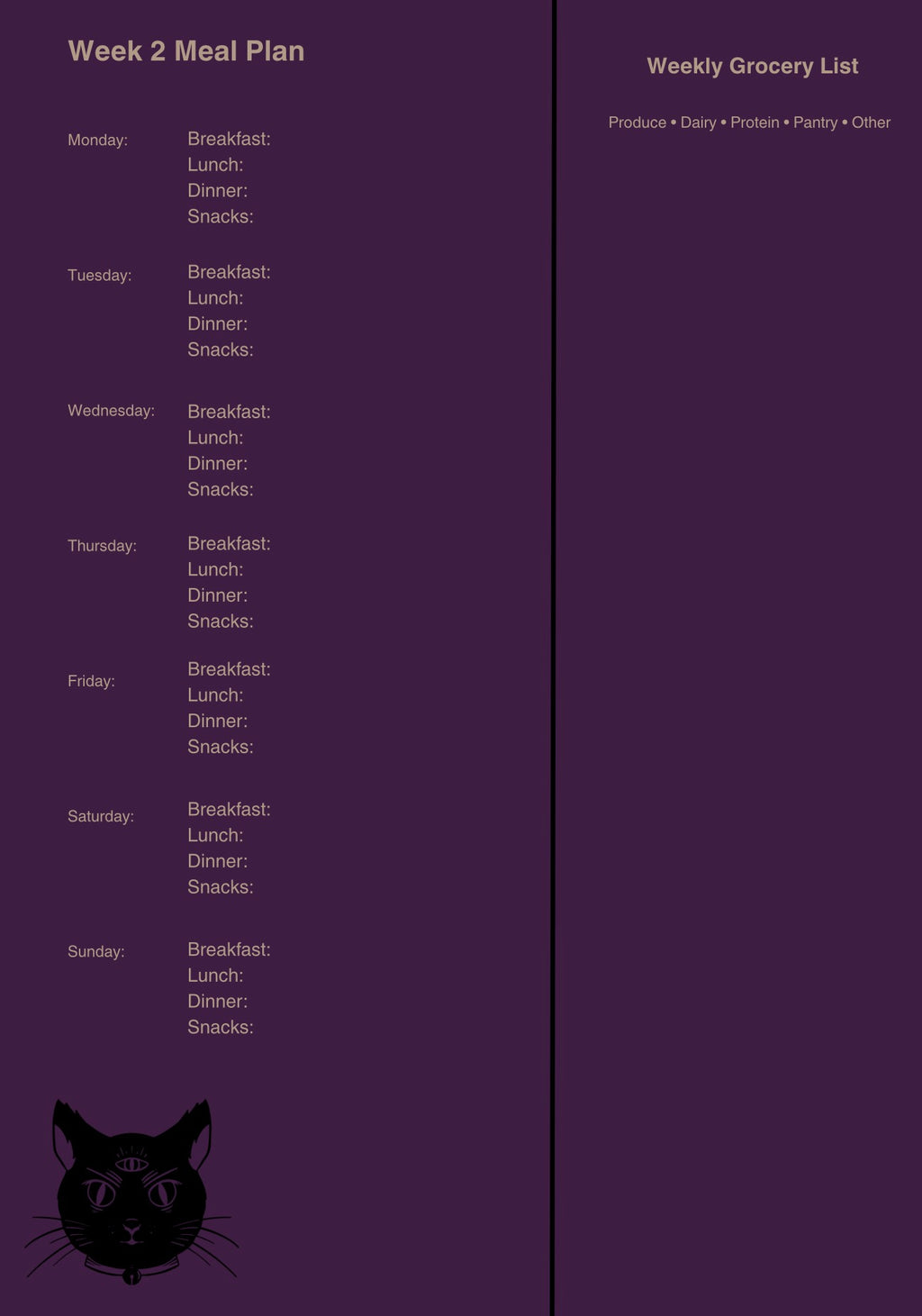Kitchen Alchemy: 12-Week Meal Planner