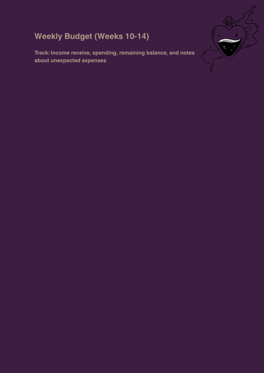 The Money Magic Planner