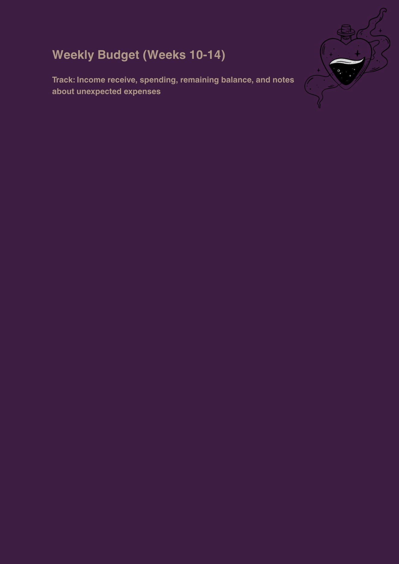 The Money Magic Planner