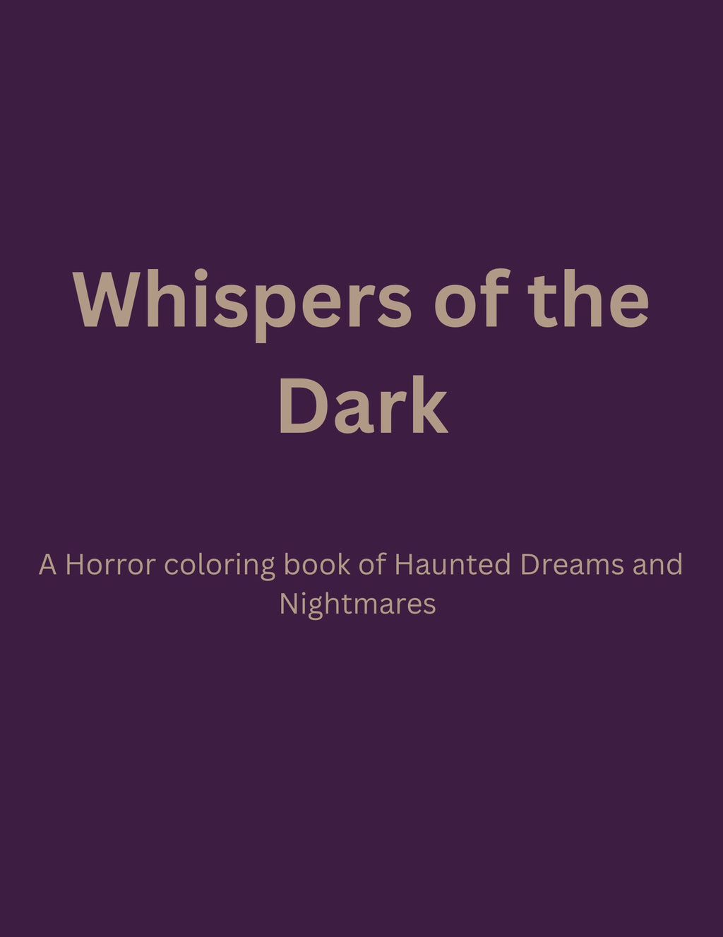 Whispers of the Dark Coloring