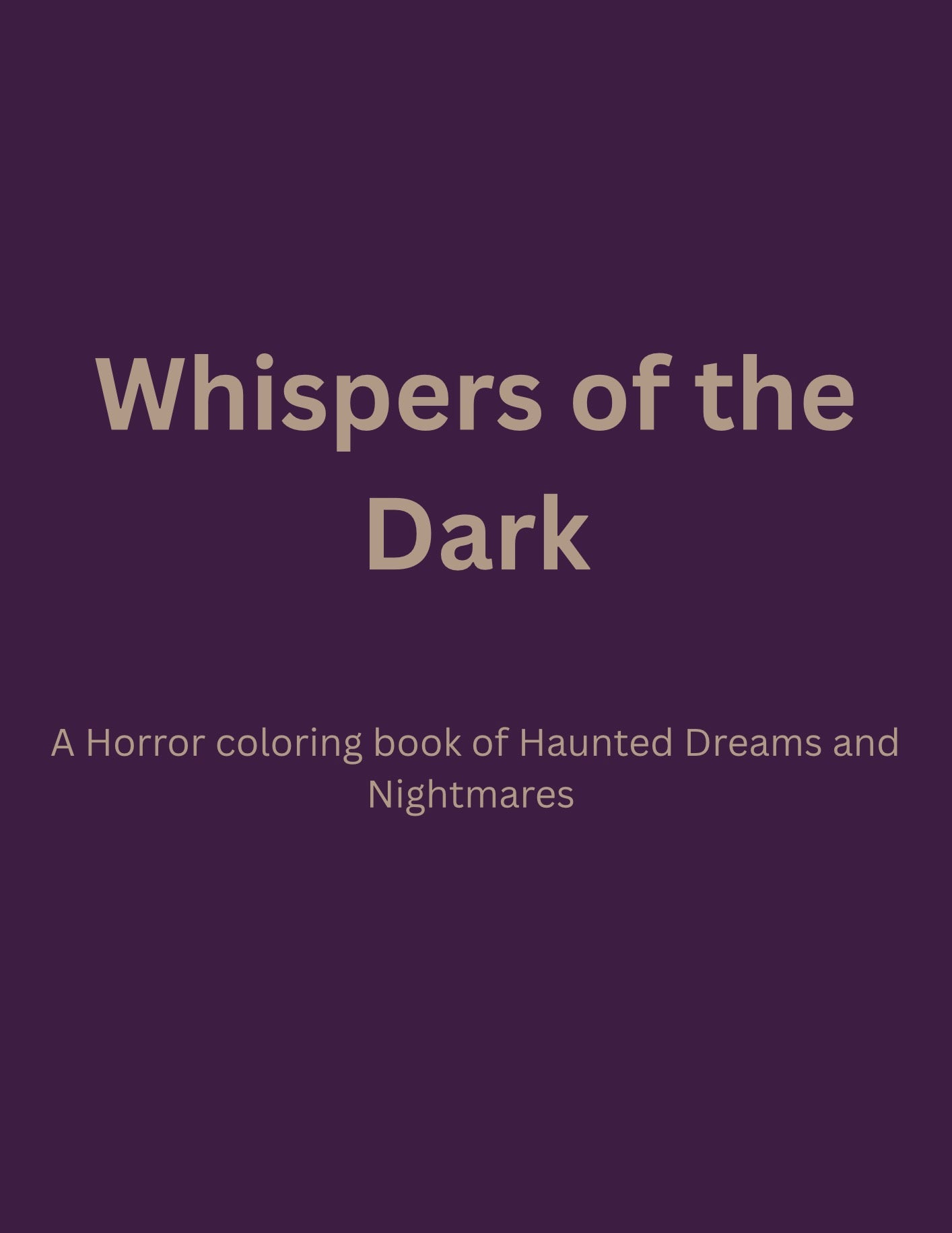 Whispers of the Dark Coloring