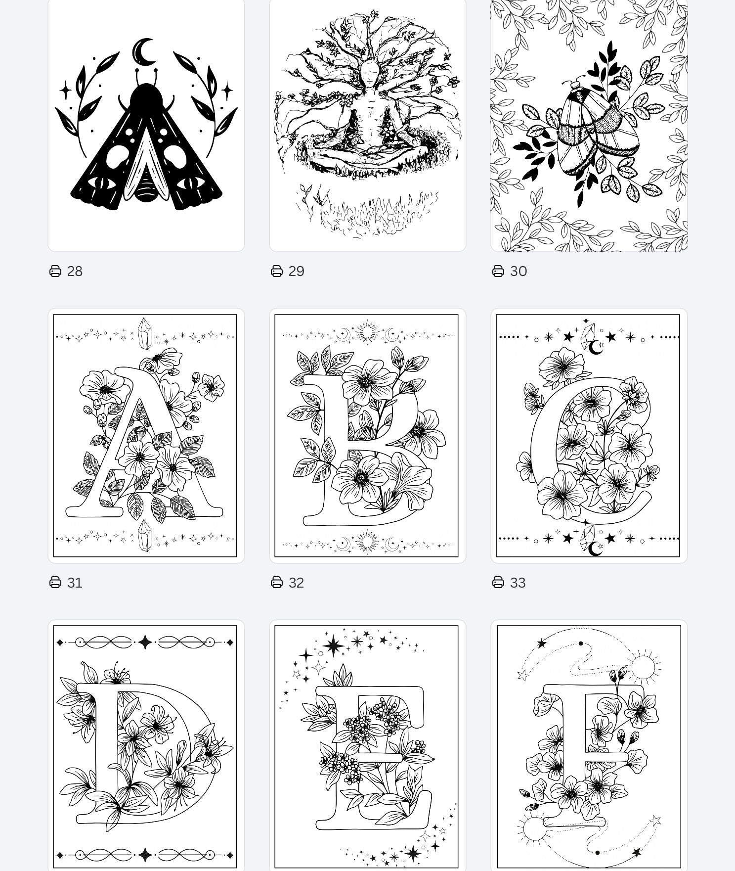 The Midnight Grimoire: Coloring Bundle